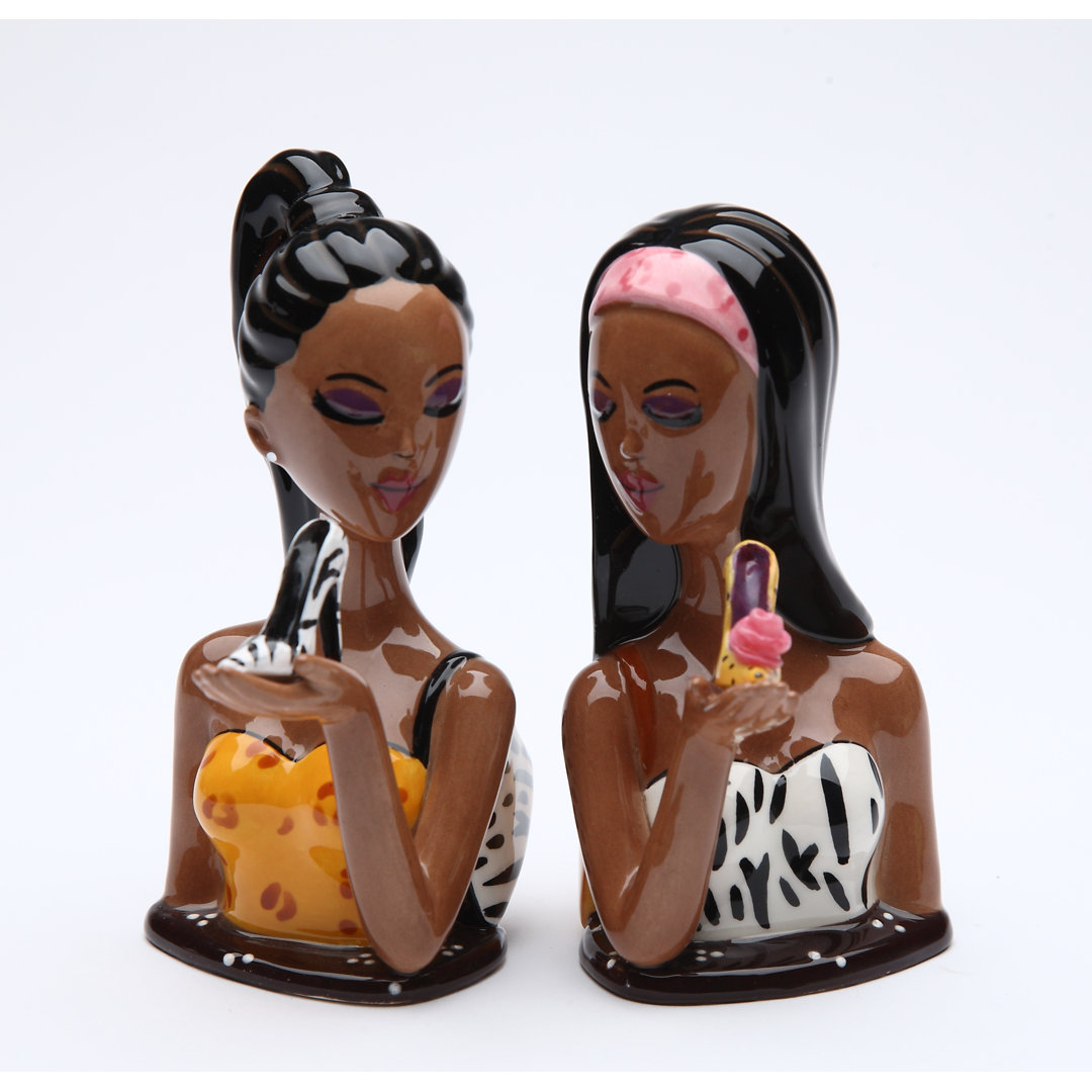 Cosmos Gifts Fashionista Salt and Pepper Set Cosmos Gifts
