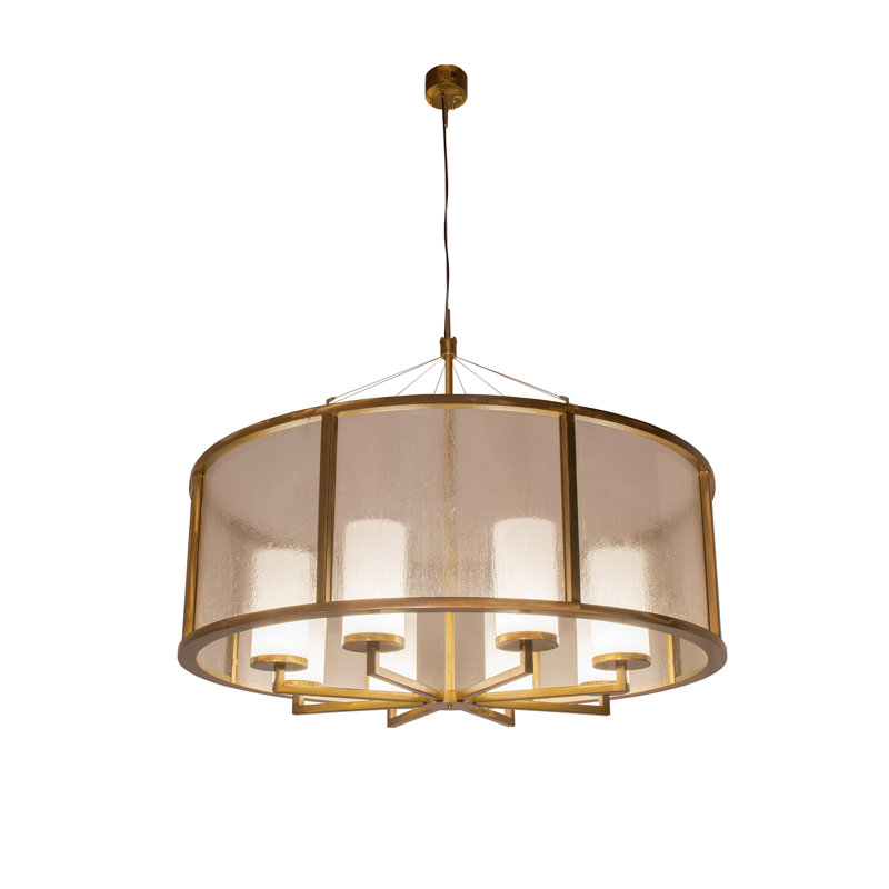 Lustre tambour 8 lumières DEL