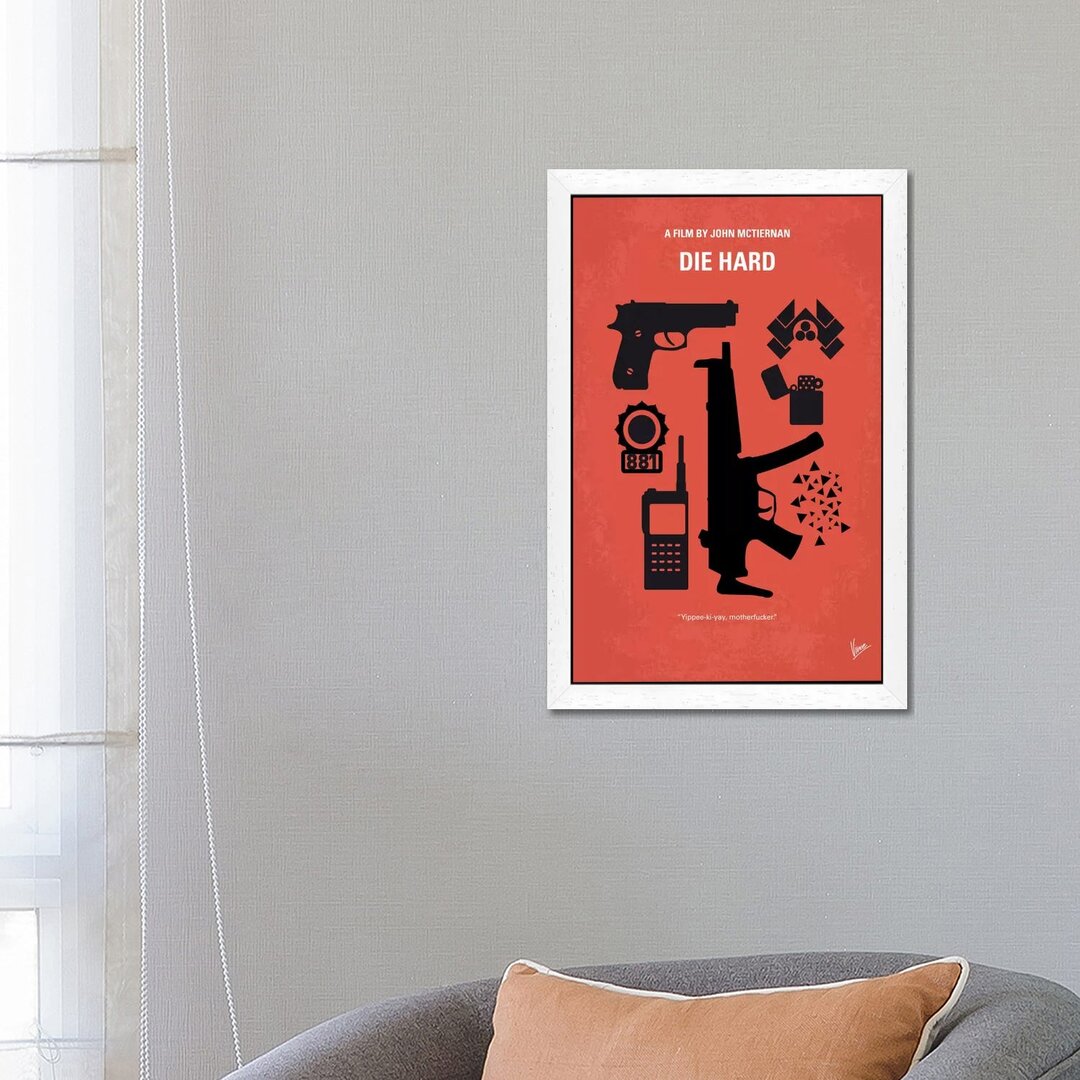 Die Hard Minimal Movie Poster von Chungkong - Kunstdruck auf Leinwand