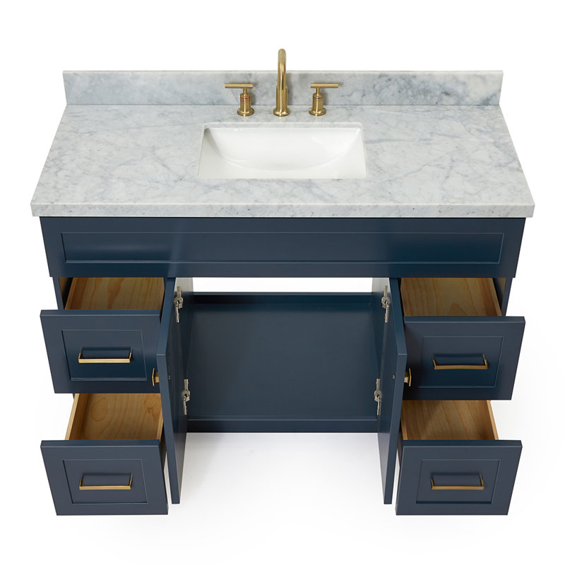 Ensemble de meuble-lavabo simple 49 po Hamlet, Bleu minuit