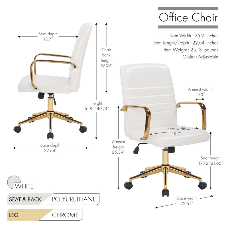 Rollo Task Chair, White
