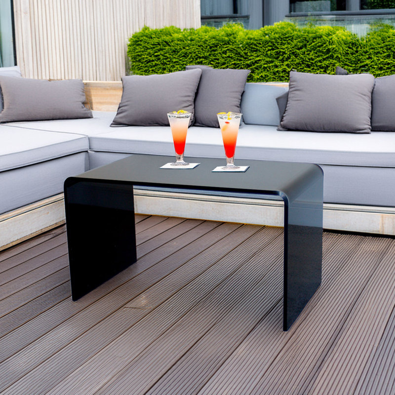 Metro Lane Clear Acrylic Coffee Table - Transparent Plastic | Wayfair.co.uk
