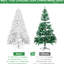 Arbre de Noël artificiel blanc de 5 pi avec structure à charnières, fil à mémoire, 498 pointes pour la décoration intérieure de fêtes en hiver-1508478342