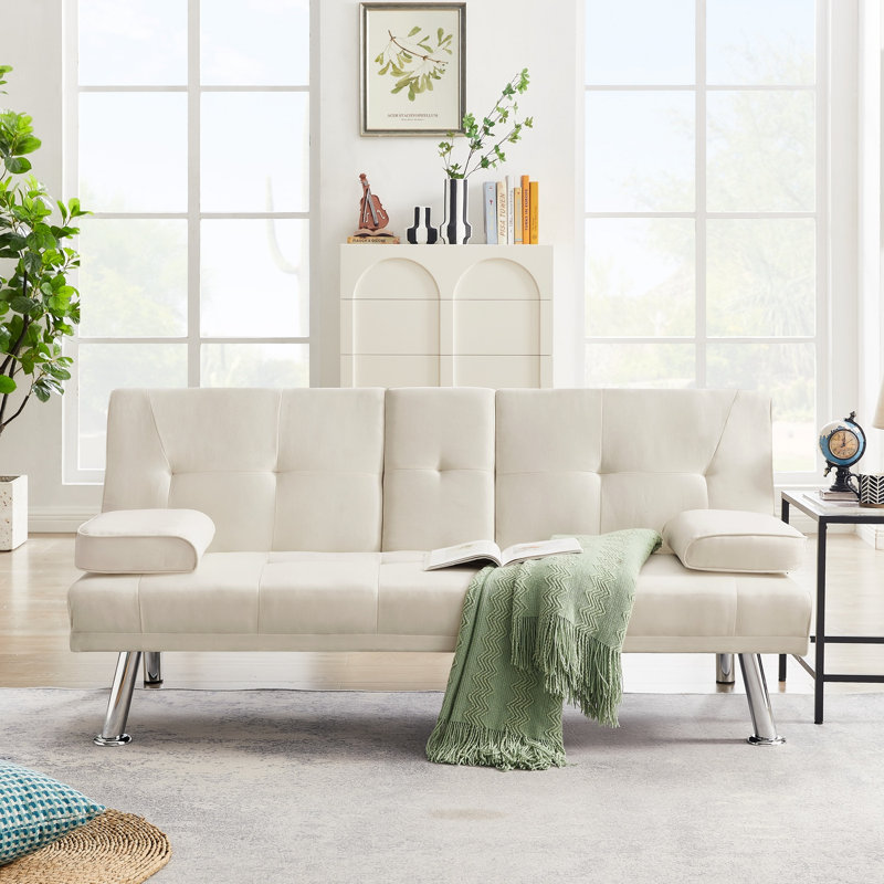Canapé Trasa Diania, Tissu beige, H 31,69 po x l 66,53 po x P 31,07 po
