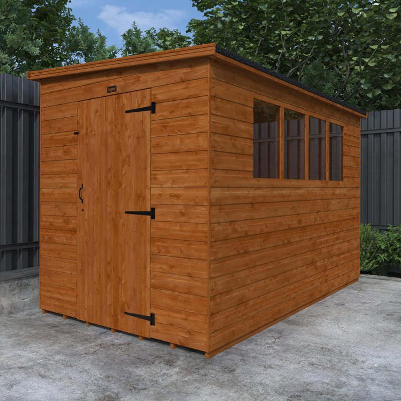 Tiger 6 Ft. W x 10 Ft. D Tongue and Groove Pent Wooden Shed