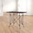 Rectangular Tall Metal End Table with Claw Feet-1751636092-1869371988