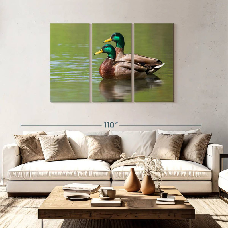 Brampt Mallard Duck Couple, 48" H x 74" W