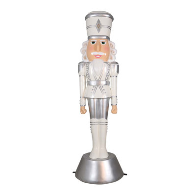 American Christmas Nutcracker 9ft - White/Silver