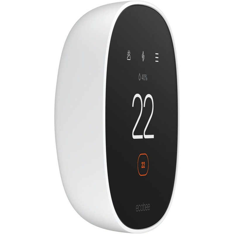 Thermostat intelligent ecobee Wi-Fi amélioré - noir