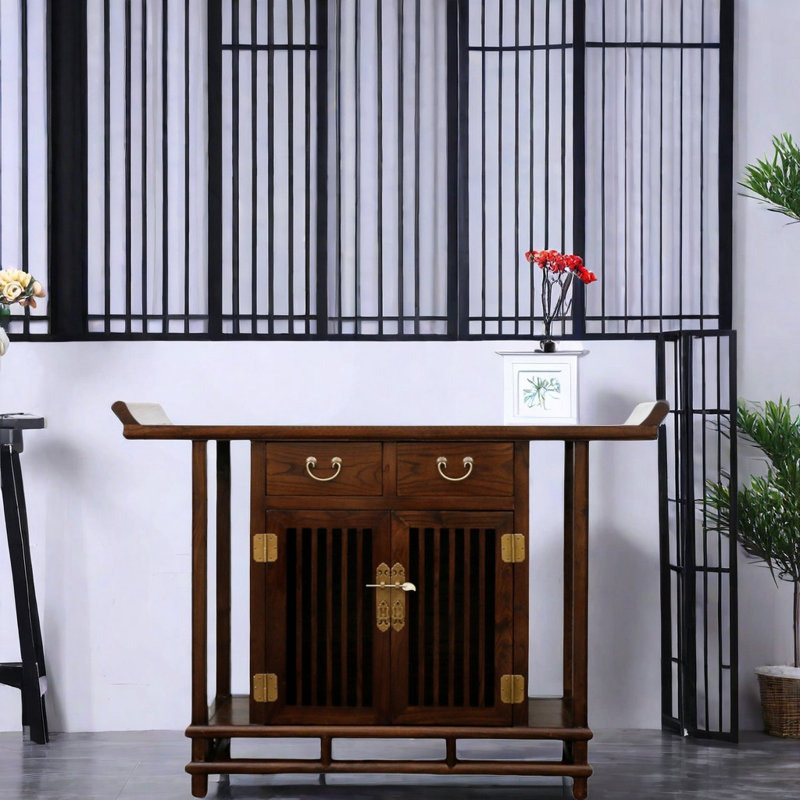 Buffet décoratif en bois massif Aatifa