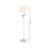 Transitional 1 Light Chrome Floor Lamp 