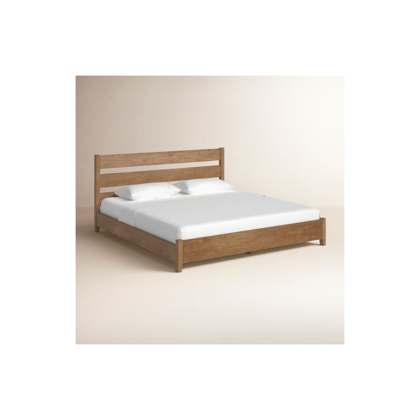 Marwood Solid Wood Slat Bed, King