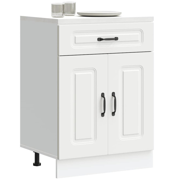 Kitchen Base Cabinet Kalmar Engineered Wood, White