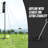 17ft Portable Badminton Pickleball Kids Volleyball Combo Sets With Net