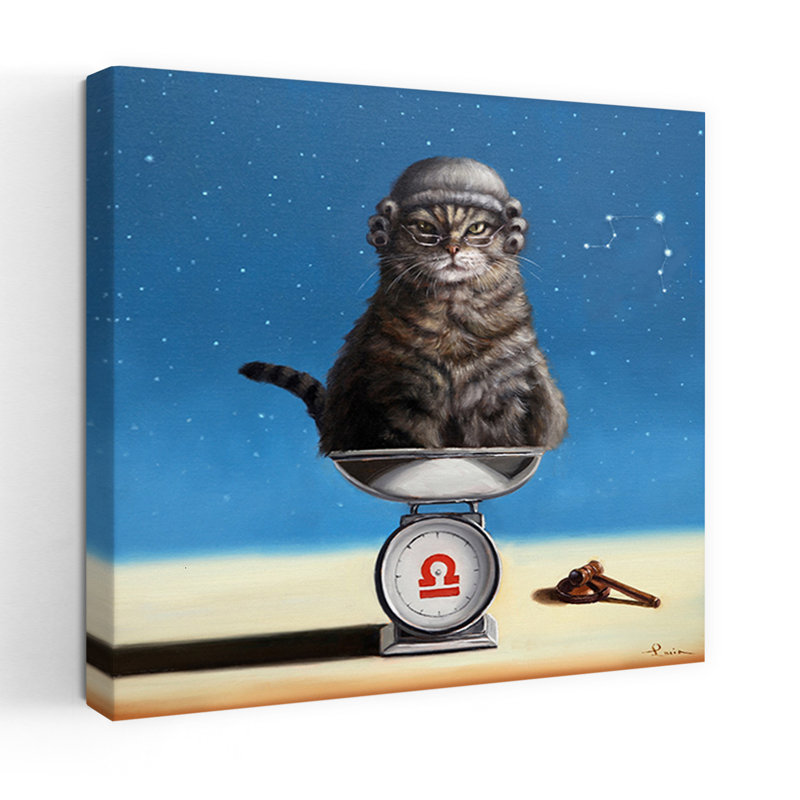 Libra, art urbain contemporain pour chat, H 18 po x l 18 po