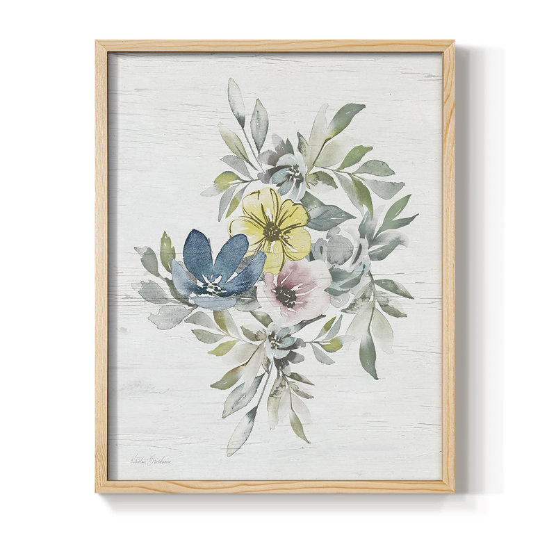 Spring Meadow Arrangement II Framed Print - Solid Wood