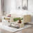 Archlebov Wooden  Daybed With Storage Shelves, Lockers, Study Desk And Matching Stool-1801517094