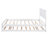 Full Size Bed With Adjustable Trundle In White - Solid Pine And For A Build Platform Featuring Wood Framework