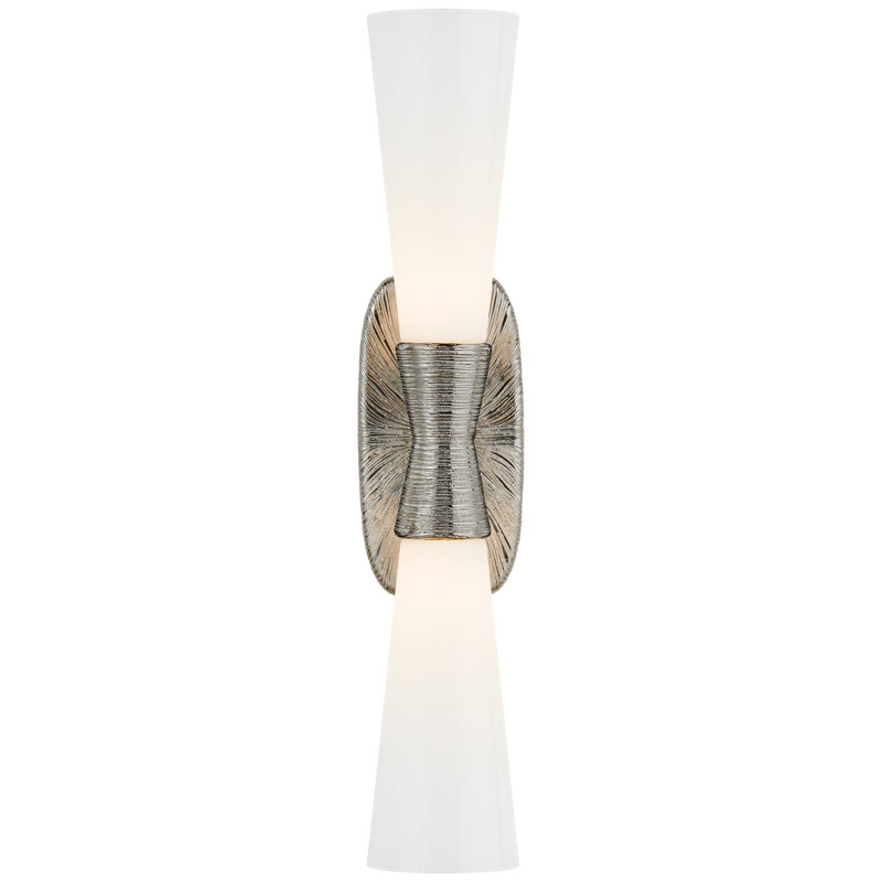 Kelly Wearstler Utopia Large Double Bath Sconce, Polished Nickel