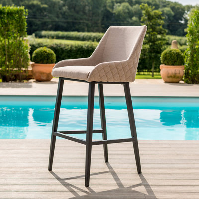 Dalesha Powder Coated Aluminium Outdoor 76cm Bar Stool