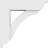 3"W x 12"D x 12"H Standard Thorton Architectural Grade PVC Bracket with Traditional Ends-33859565