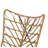 Set of 2 Light Brown Rattan Accent Chairs with Boho Modern Design for Indoor or Outdoor Use