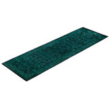 Overdyed Hand-Knotted Wool Modern-Contemporary Green Runner 2' 7" x 8' 3"