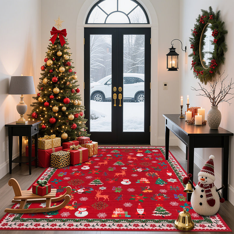 Rectangle Washable Area Rug, 120*170cm