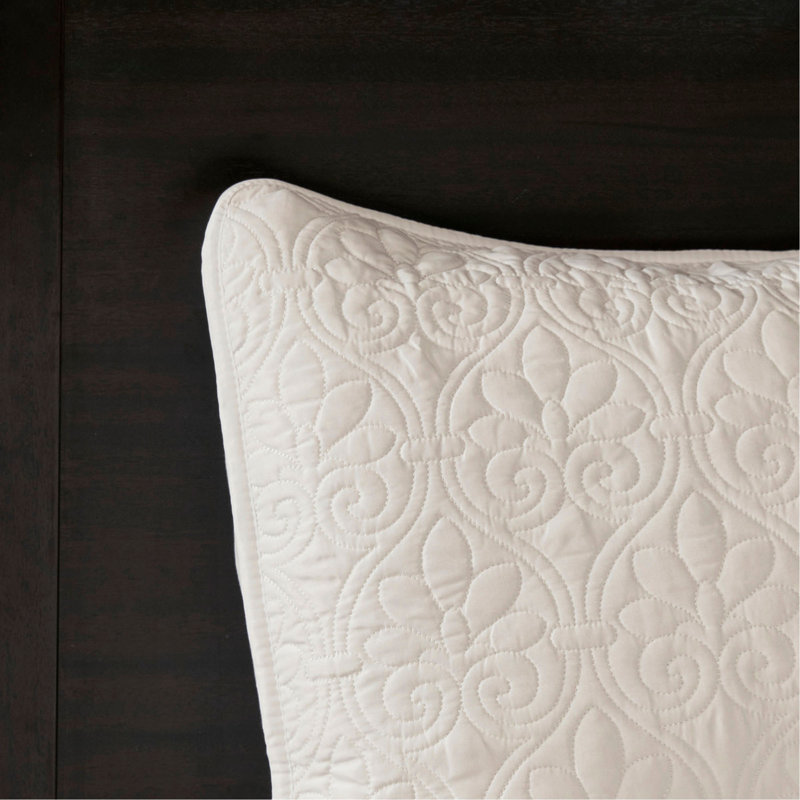 Ensemble de couvre-lit réversible crème grand