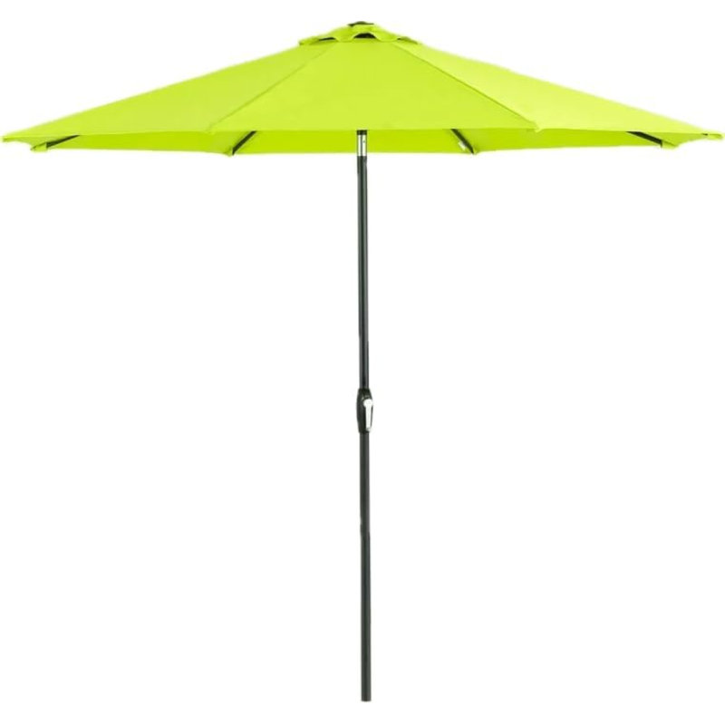 Parasol de marché 9 pi Kronqui, Beige clair, Inclinaison automatique