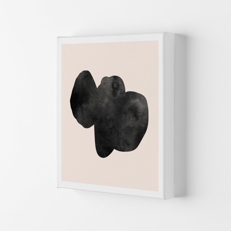Nude And Black Watercolour 6 by Pixy Paper - Print, 84cm H x 59.4cm W x 4cm D, Wrapped Canvas