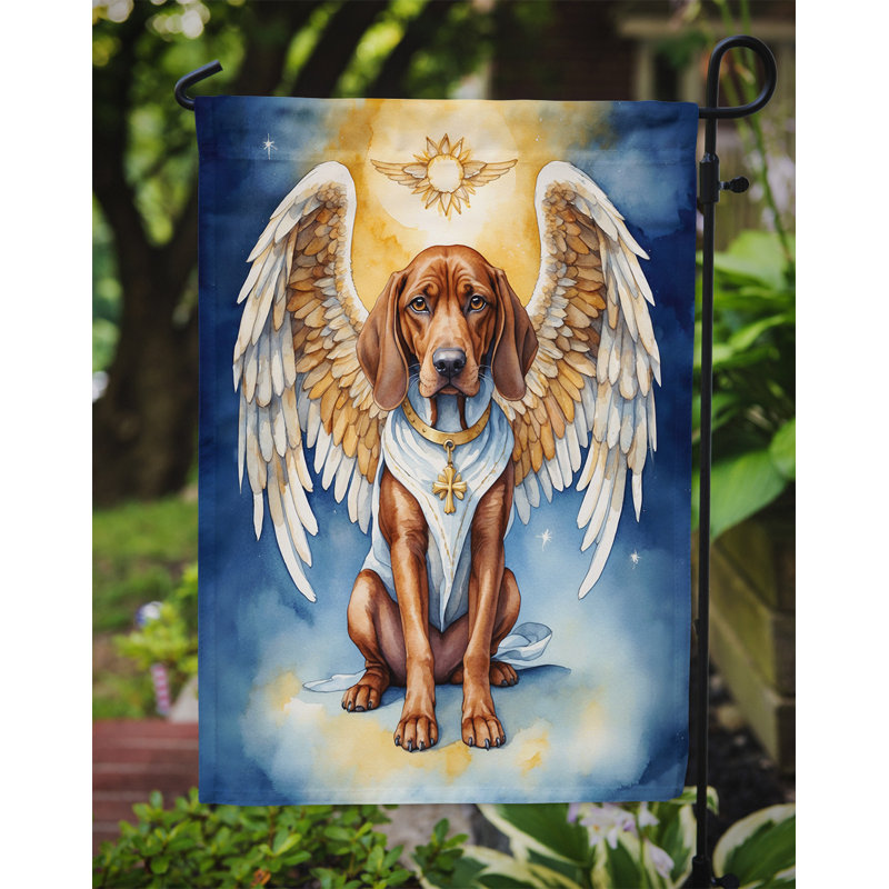 Redbone Coonhound My Angel Garden - drapeau