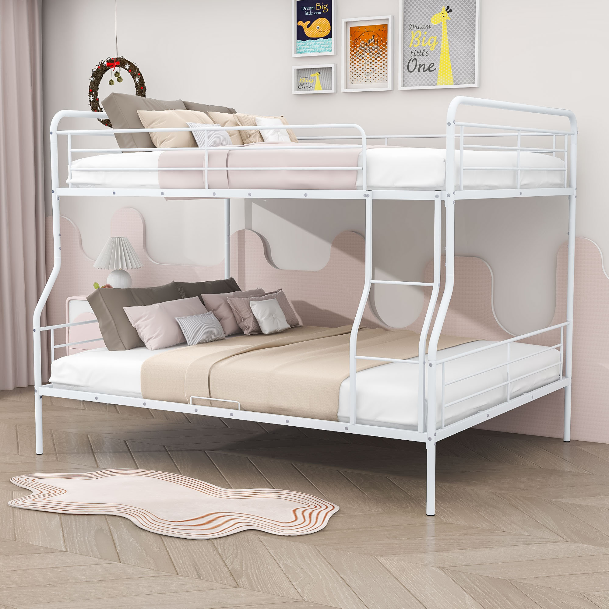 Isabelle & Max™ Tamalpais Full XL Over Queen Metal Bunk Bed - Wayfair ...