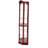 Glass Cabinet Lighted Corner Cabinet Corner Display Curio Cabinet, Glass Display With Light(Included)Bar Cabinet,Wine Cabinet with Adjustable Glass Shelves Carved Decoration Cherry Light(Included)-1318109011