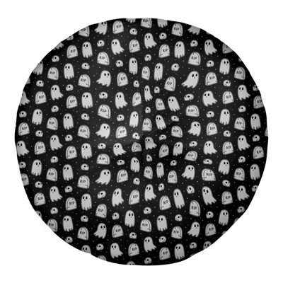 Katelyn  Elizabeth Ghost Round Tufted Floor Pillow