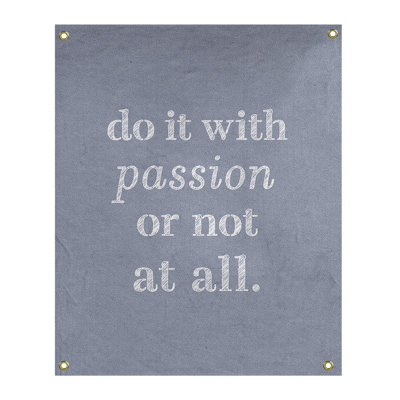 Tapisserie en polyester pour citation de passion