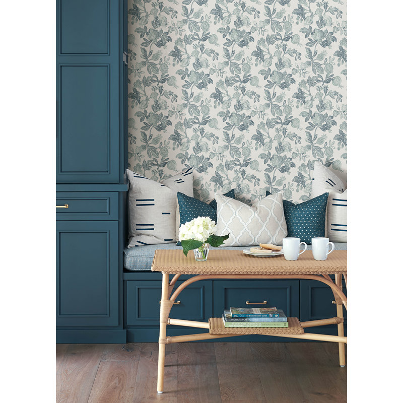 Destin Stripe Wallpaper, Teal