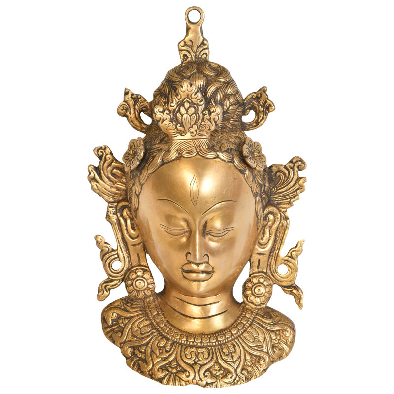 Masque de divinité bouddhiste tibétain Tara