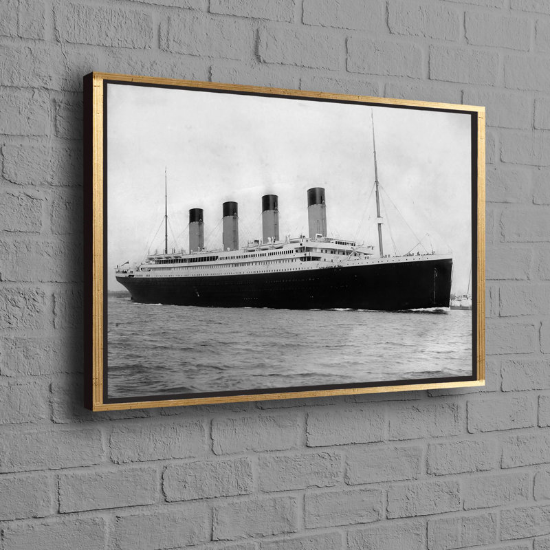 Print on Canvas, 25 cm H x 35 cm W, Gold Floater Framed