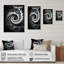 «Blue and White», art liquide sur toile-1264000946-1264000959