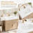 27.8" White Ceramic Drop-In Bathroom Sink with Overflow, Integrated Design