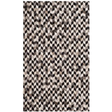 Patricio Studio Leather Hand Woven Leather Geometric Rug