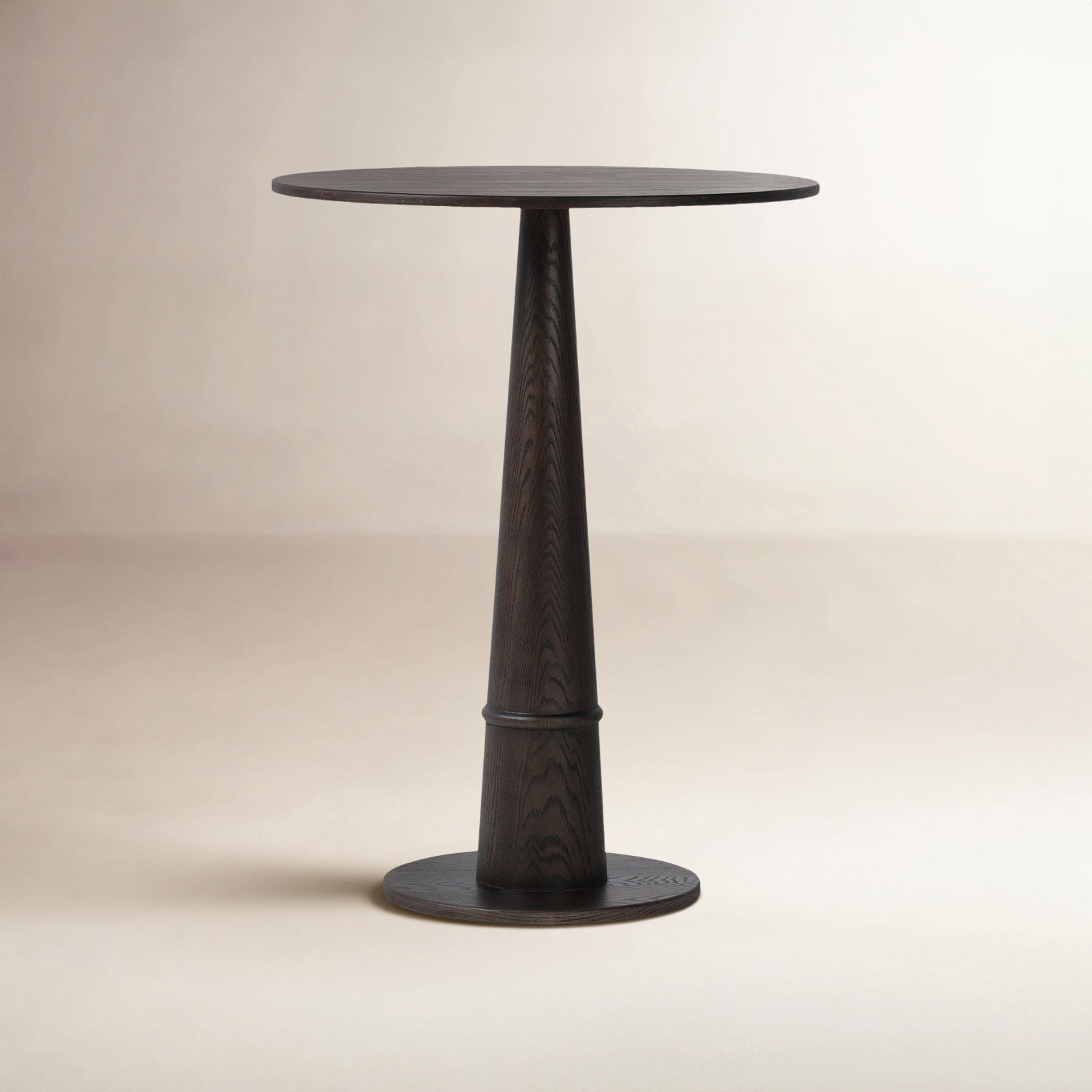 Beverly Round 32.00000'', Brown Oak Veneer, 42.5" H x 32" L x 32" W