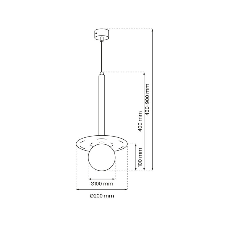 Futura 1 - Light Black Single Pendant