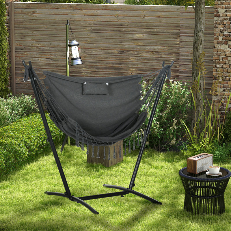 Chaise longue de hamac avec support Outsunny