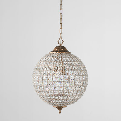 Luminaire suspendu en cristal 3 lumières Cimberleigh