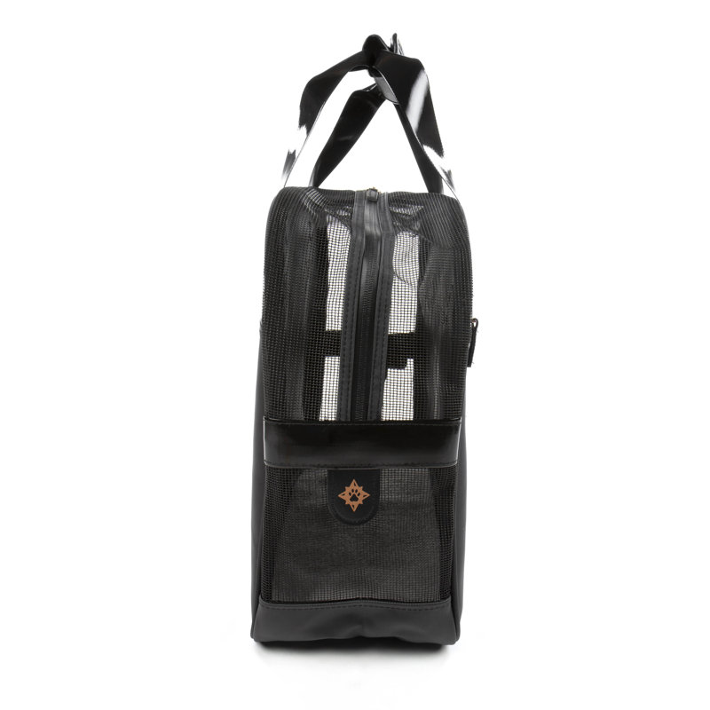 Tote Around Town Travel Pet Carrier with Stay Clean Technology - Black, Extra Small (14.75" H x 12.25" W x 6.5" D)