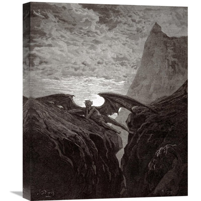 " Satan Resting On The Mountain (from Milton " by Gustave Dore