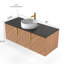Meuble-lavabo de salle de bain avec lavabo, armoire de rangement murale