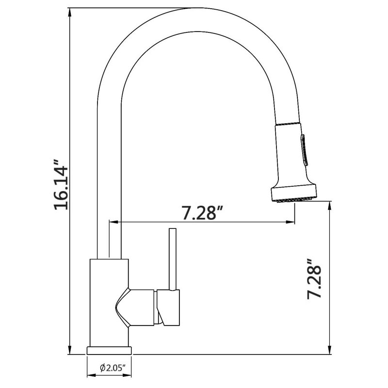 KISRAIS Pull Down Kitchen Faucet with Soap Dispenser, Brushed Gold